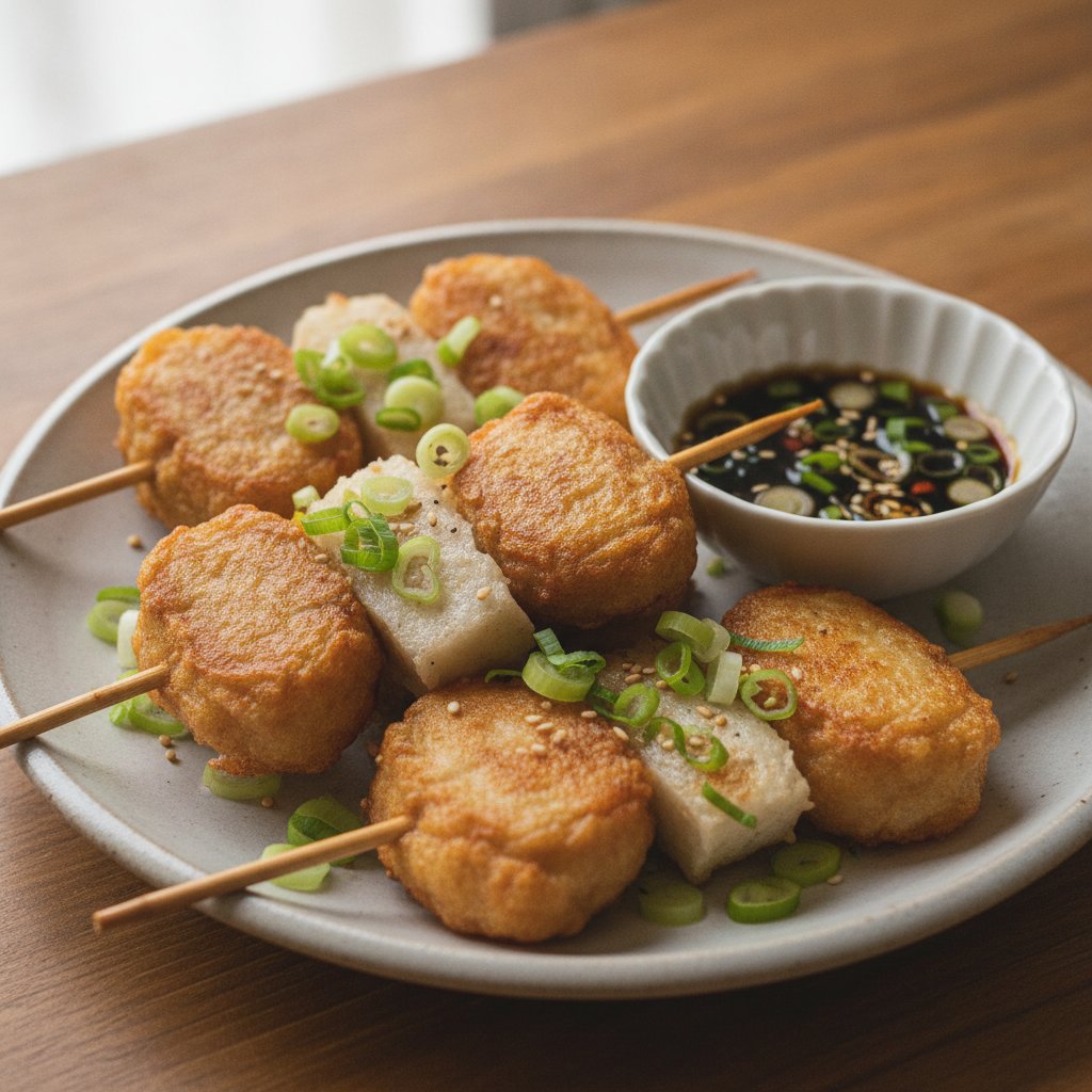 Fried Fish Cake Skewers