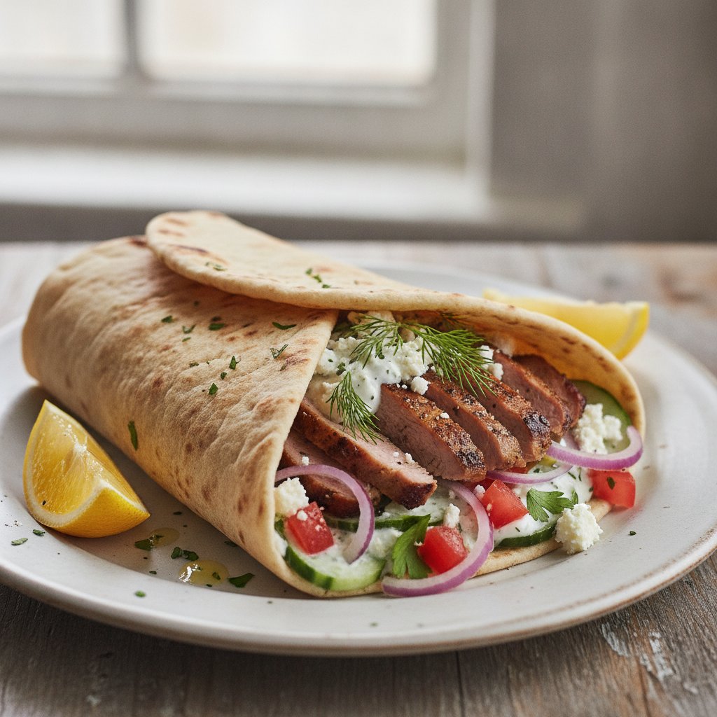 Lamb and Yogurt Wrap