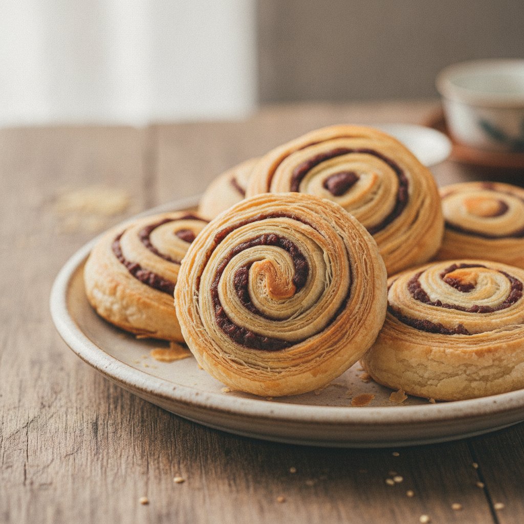 Flaky Red Bean Pastries