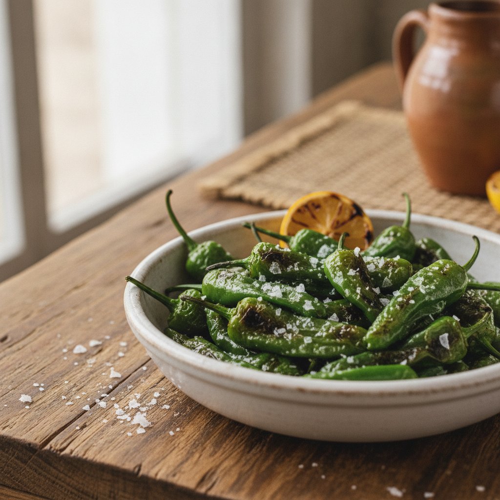 Grilled Green Peppers (Low-Calorie)