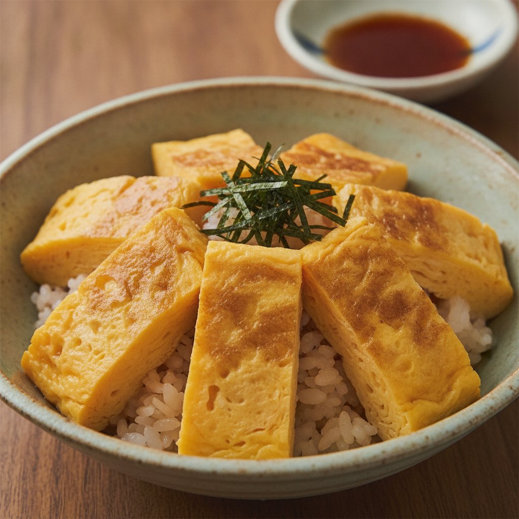Sweet Rolled Egg on Vinegared Rice (Low-Calorie)