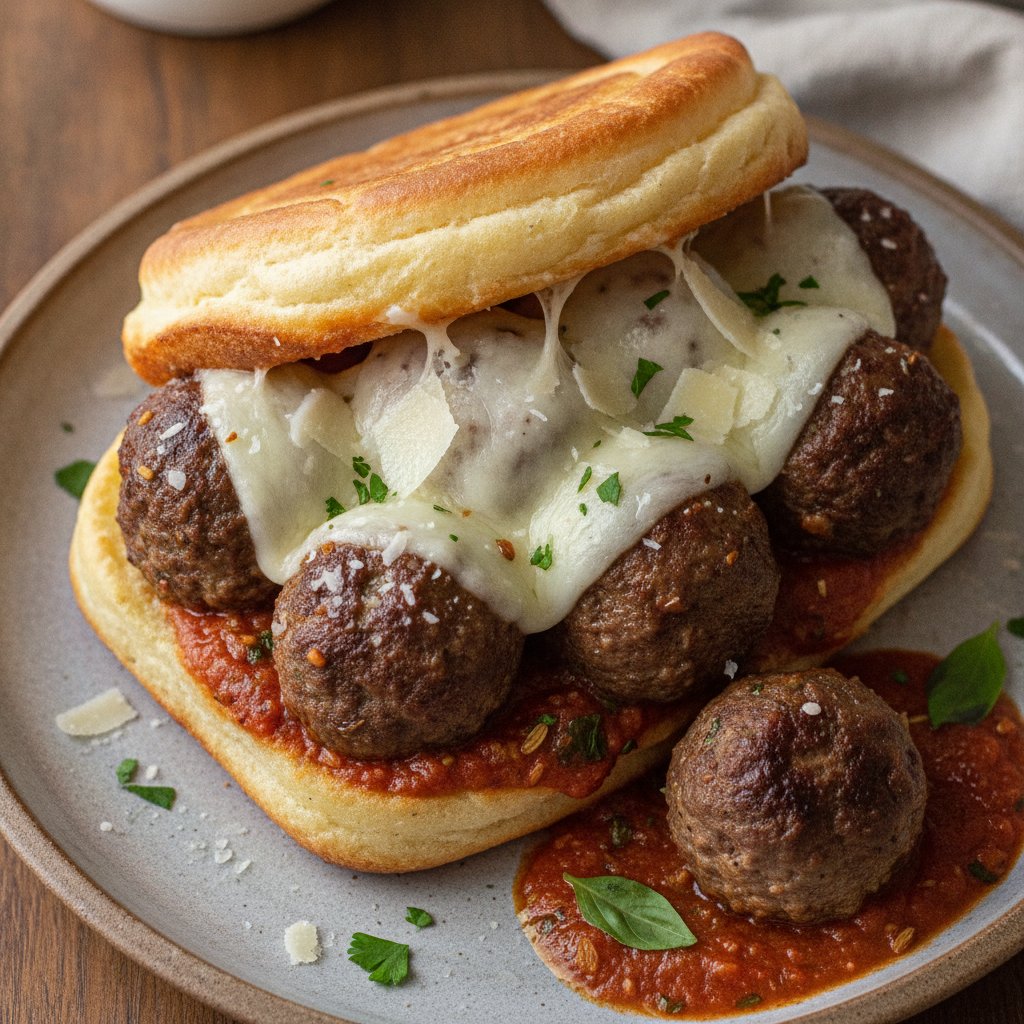 Meatball Sandwich (Keto)