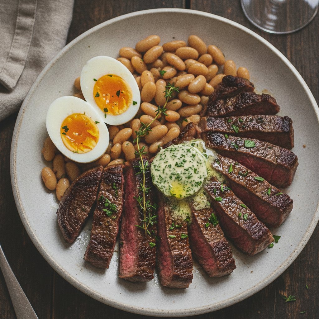 Grilled Steak with Herb Butter (High-Protein)