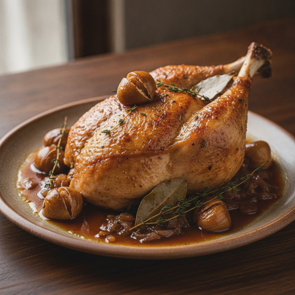 French Roast Turkey with Chestnuts (Gluten-Free)