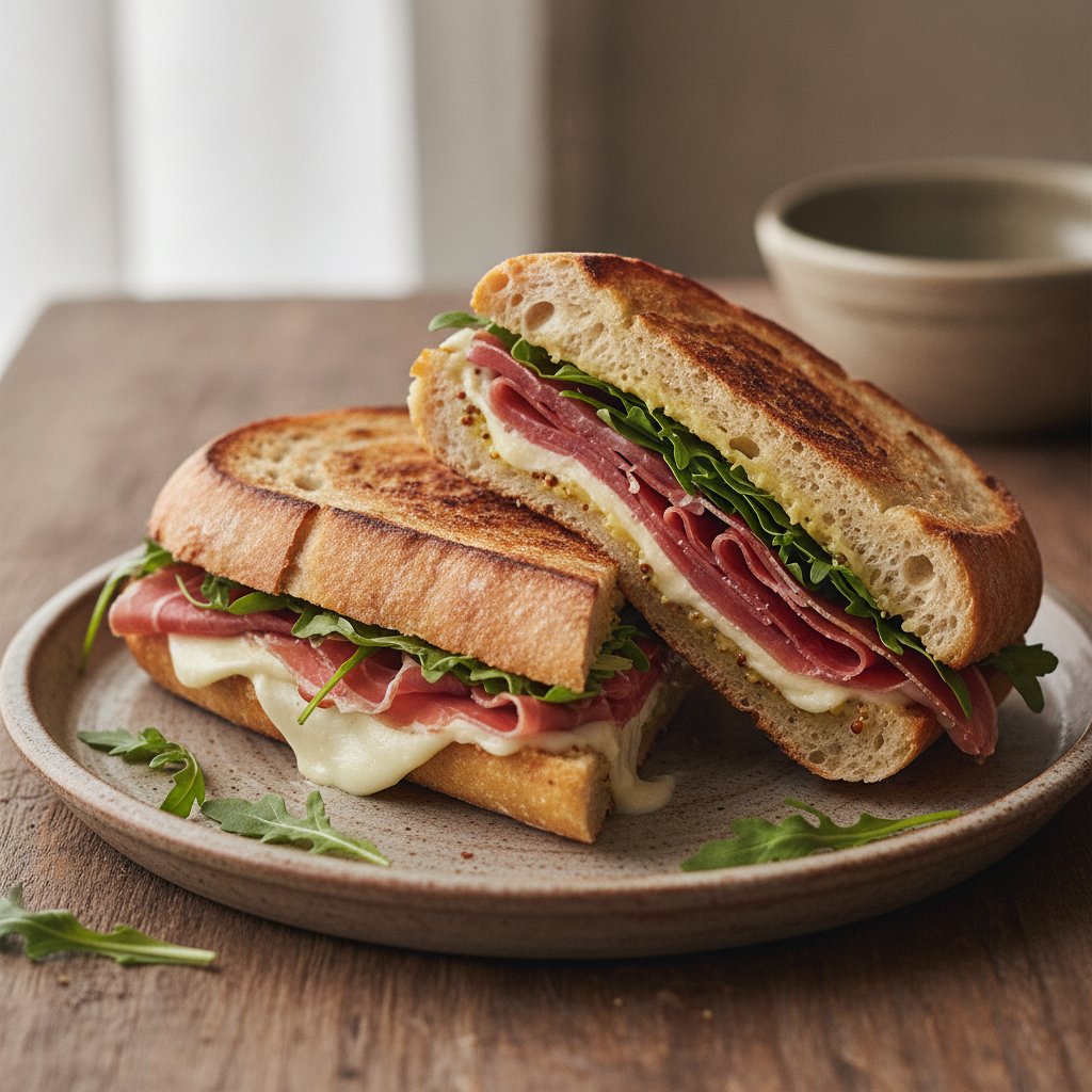 Cured Ham and Cheese Sandwich