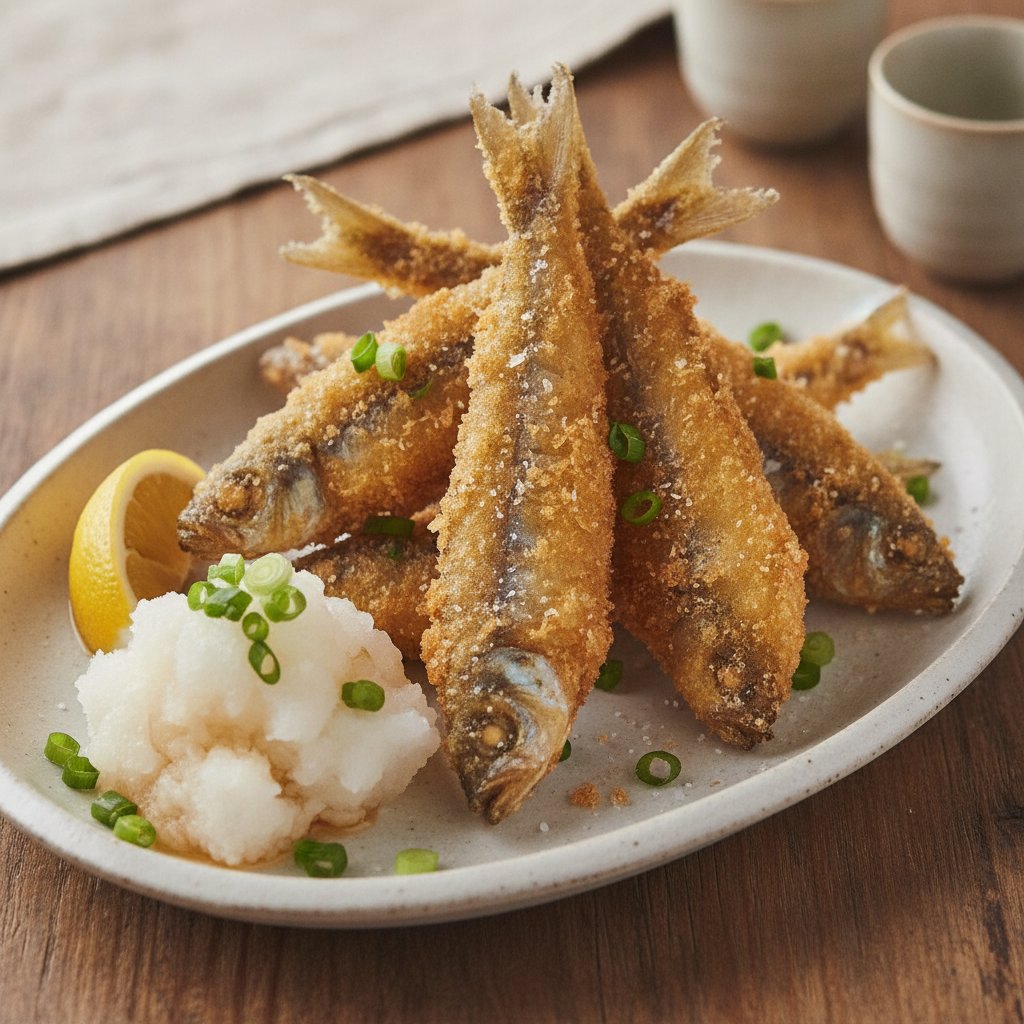 Deep Fried Whole Small Fish (Low-Calorie)