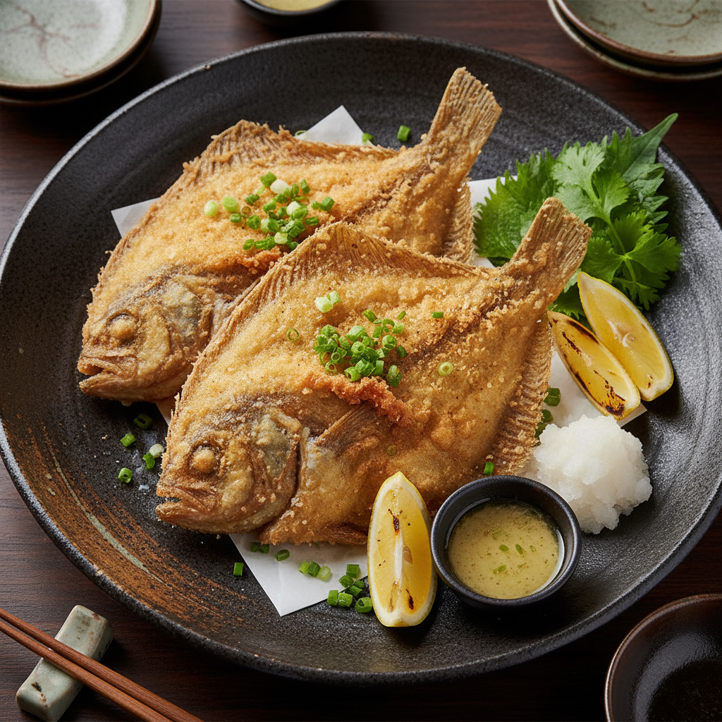 Whole Flounder Karaage