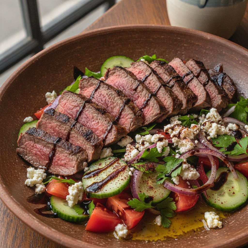 Grilled Beef Strip Salad