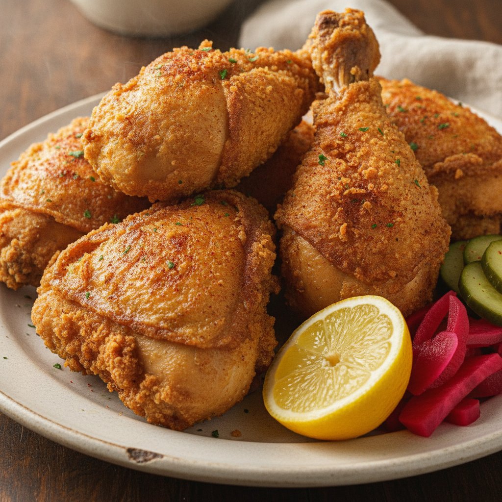 Crispy Whole Fried Chicken Pieces