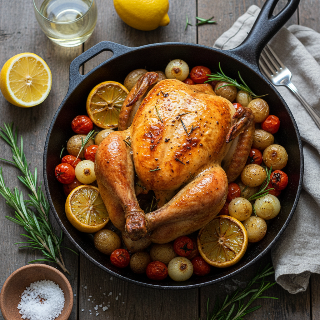 Pollo al Forno con Rosmarino e Limone