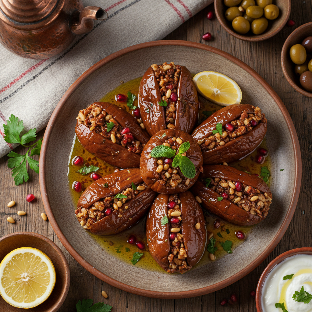 Eggplant Makdous Plate