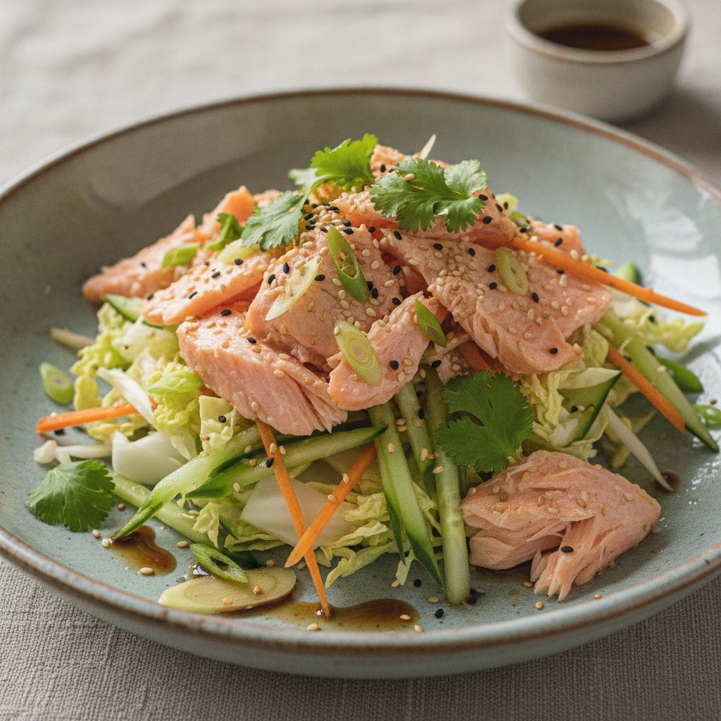 Cold Poached Salmon Salad