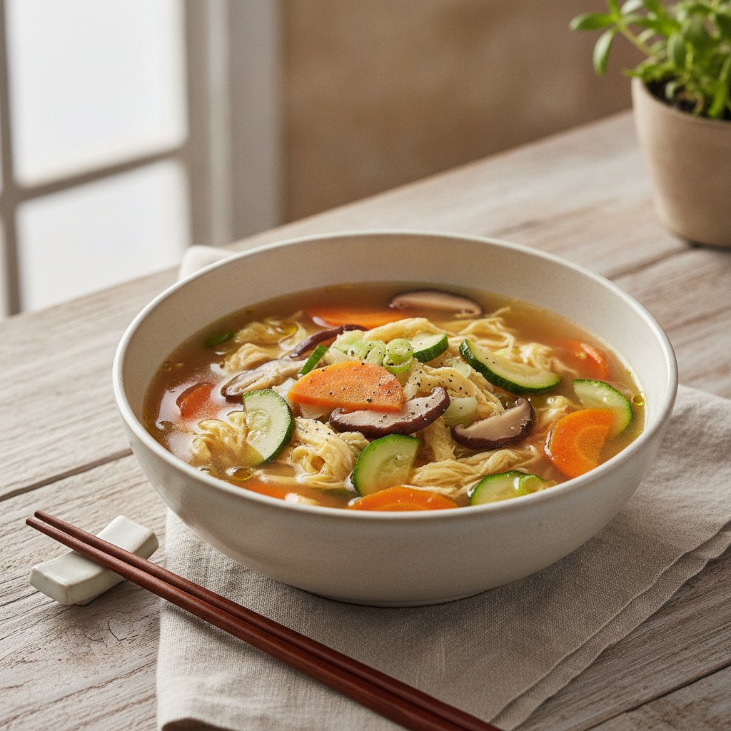 Egg Drop Soup with Vegetables