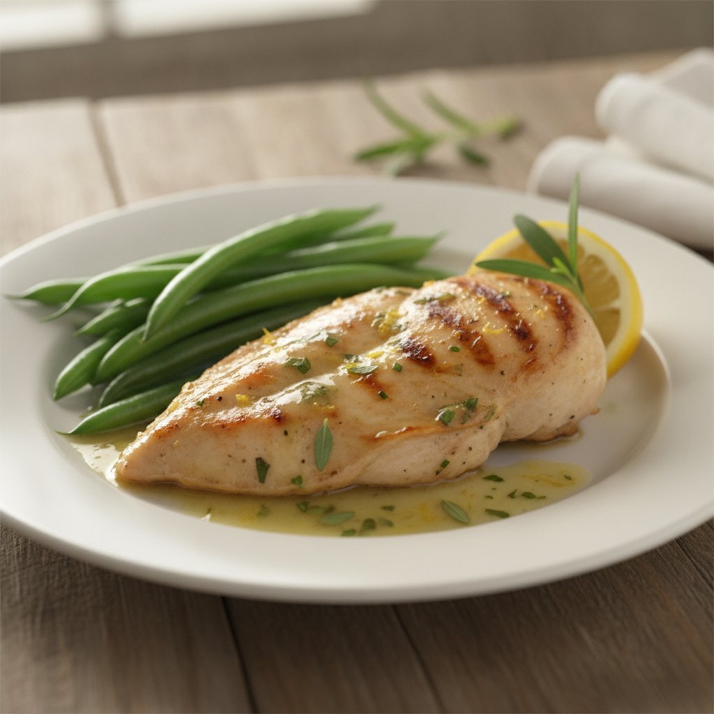 Grilled Chicken with Tarragon (Low-Calorie)
