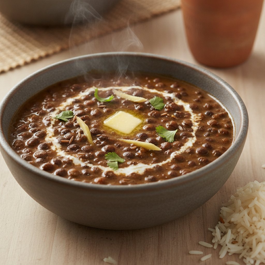 Black Lentil Butter Stew (Low-Calorie)