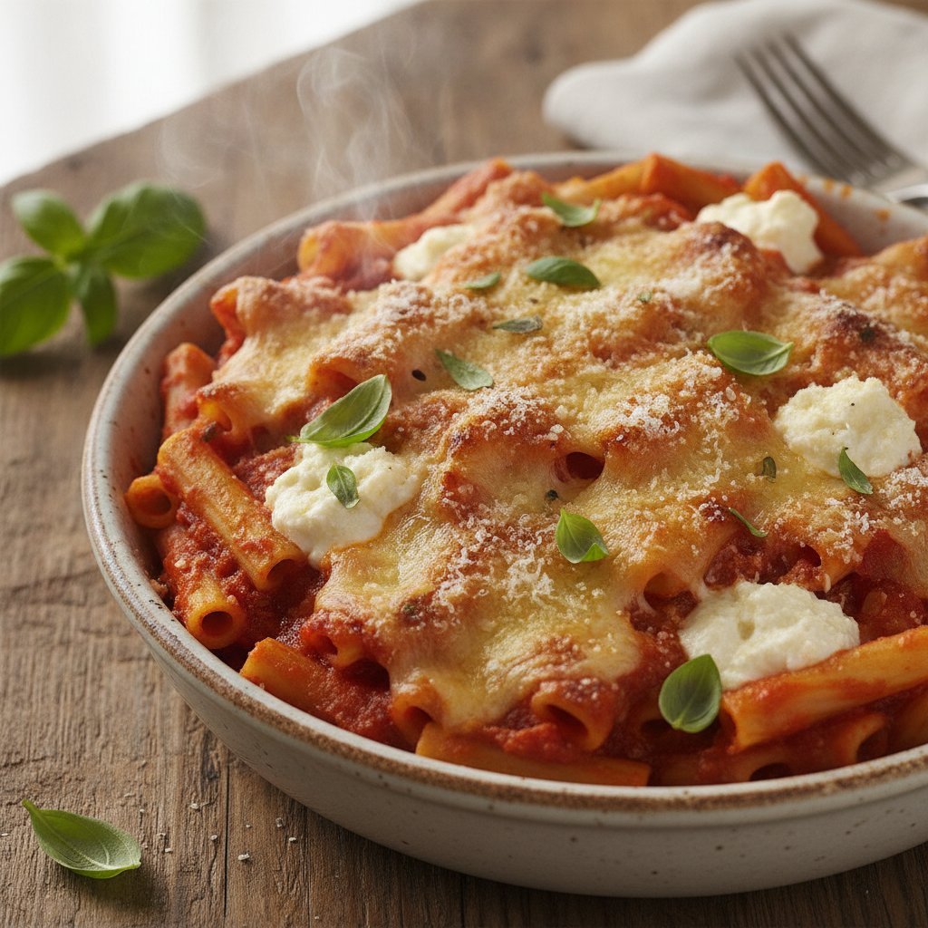 Baked Four-Cheese Ziti