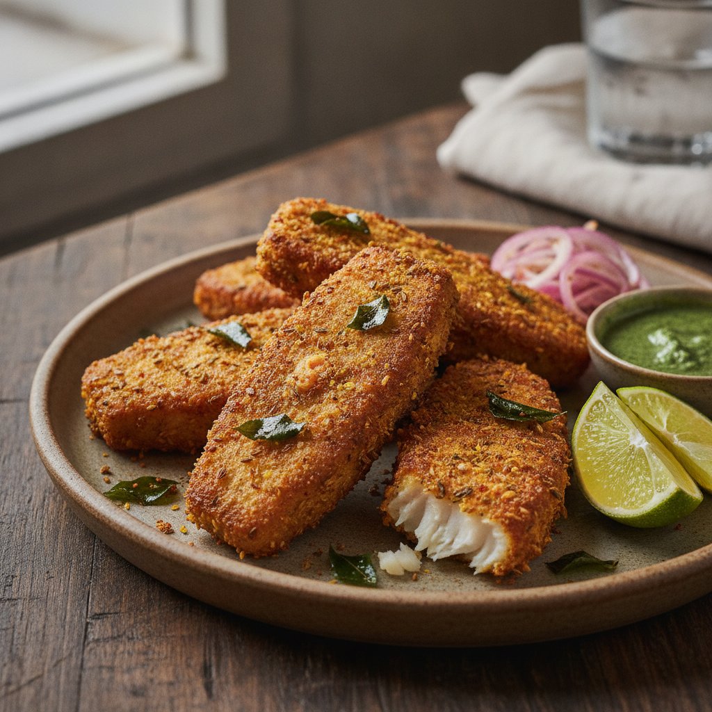 Fried Spiced Fish Fillets
