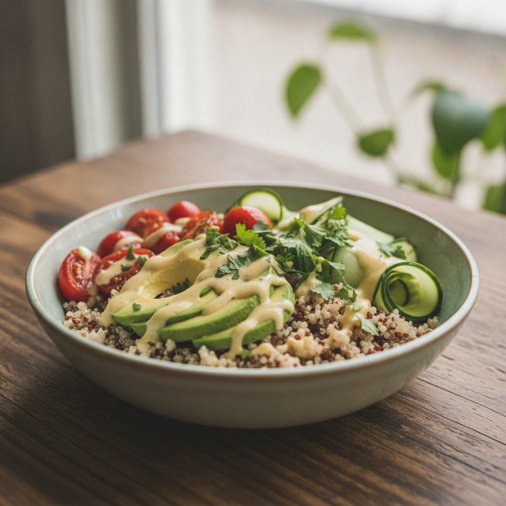 California Quinoa Avocado Bowl (Low-Calorie)