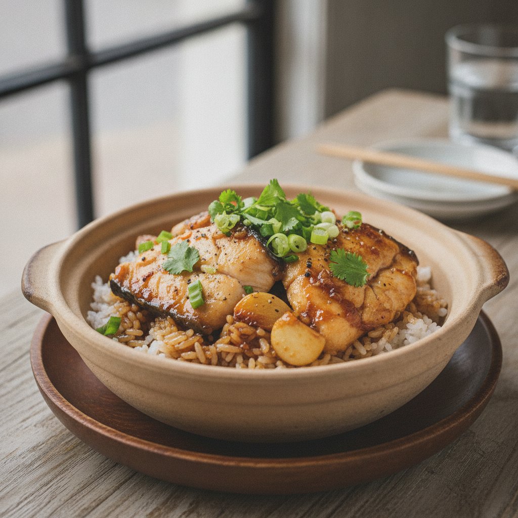 Braised Fish Clay Pot Rice Bowl
