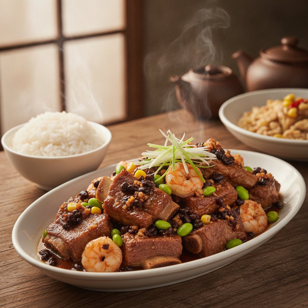 Steamed Spare Ribs with Black Beans (High-Protein)