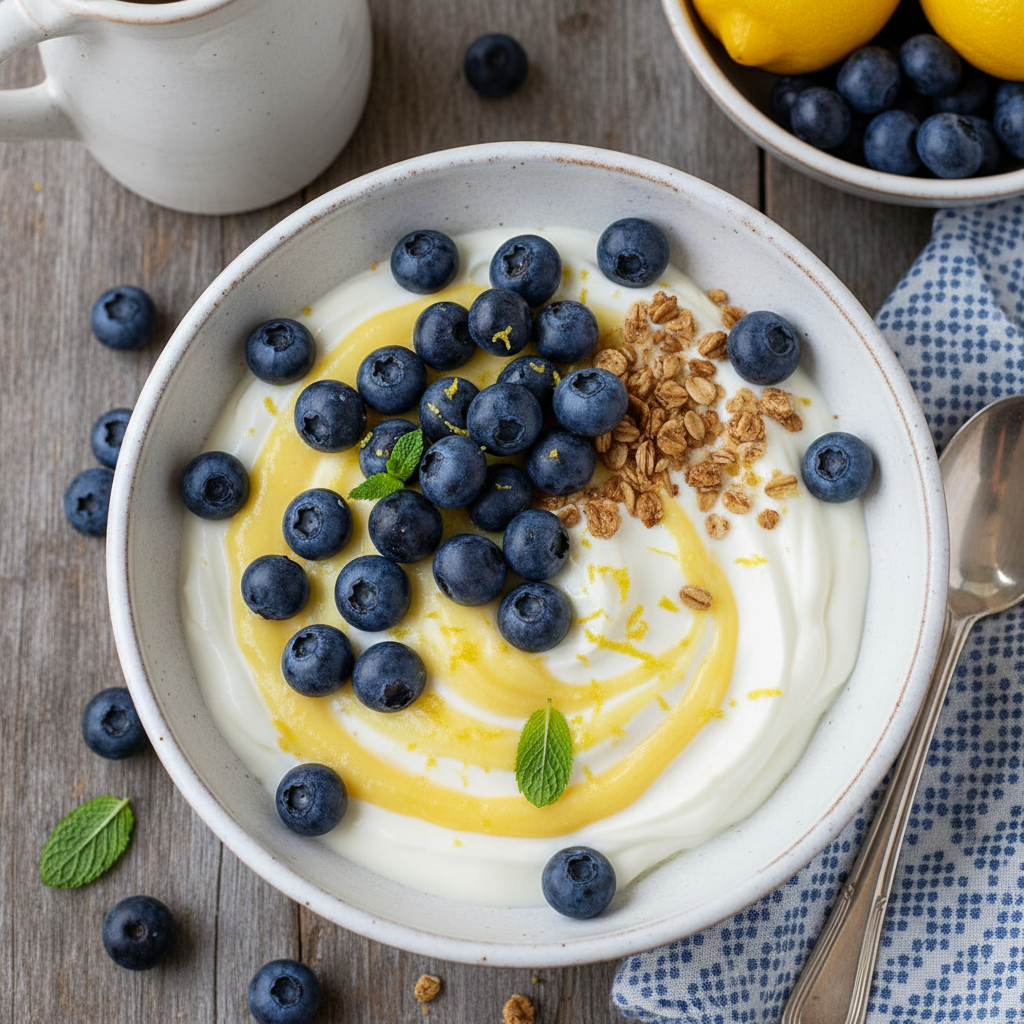 Greek Yogurt Lemon Blueberry Bowl