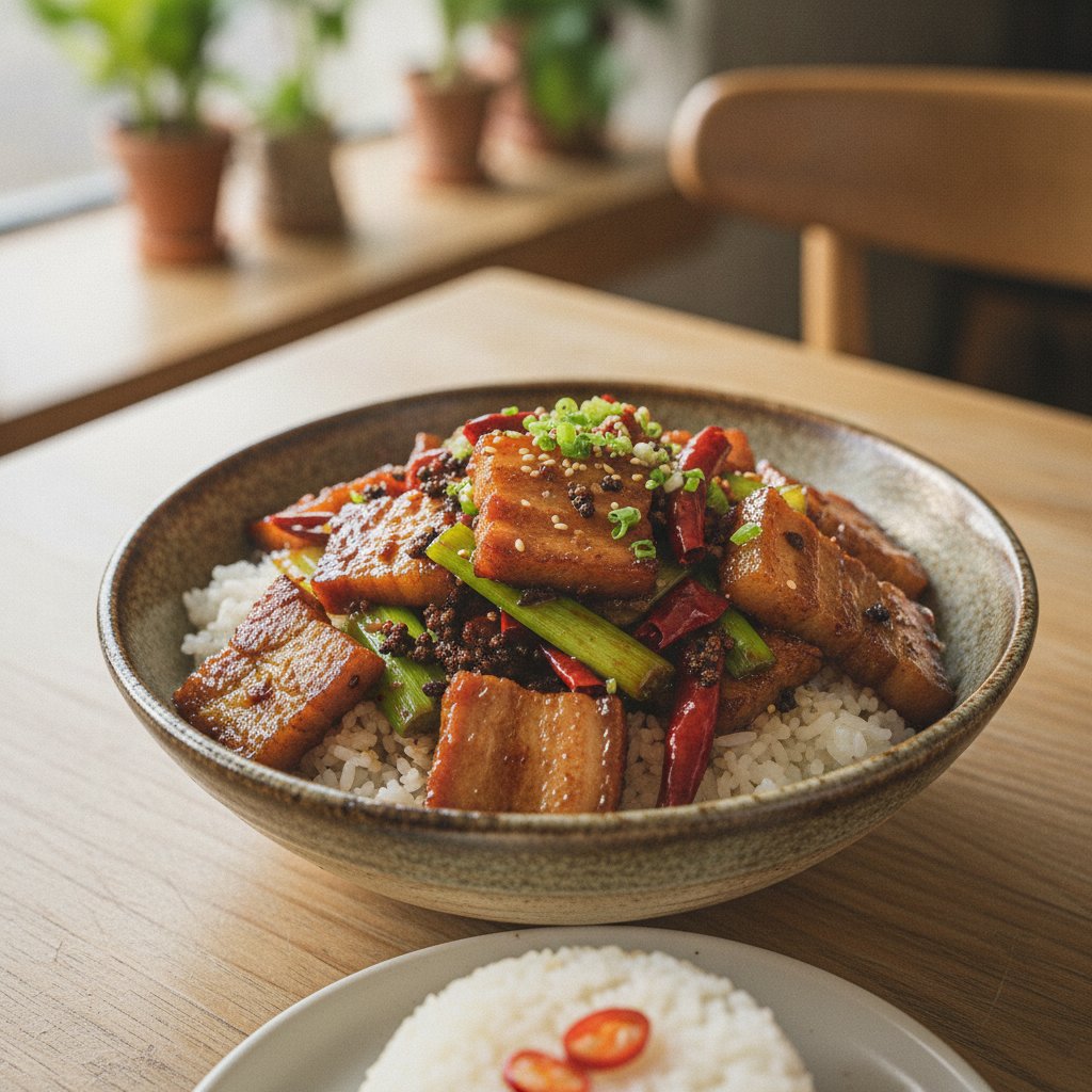 Sichuan Pork Belly Stir Fry