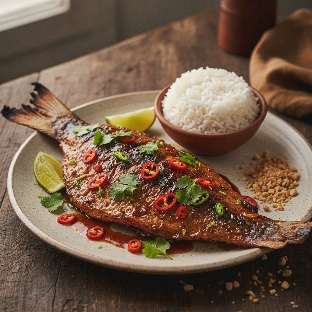 Grilled Snapper with Tamarind Glaze