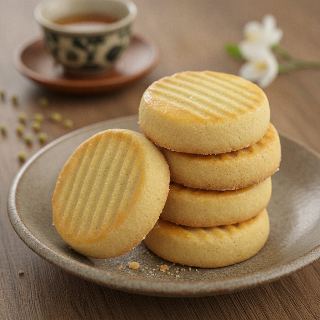 Mung Bean Shortbread Cookies