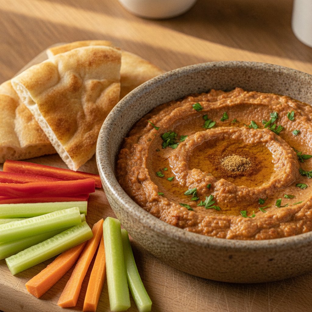 Roasted Eggplant and Pepper Dip