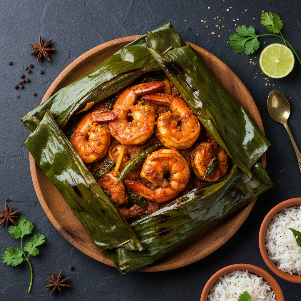 Prawn Pollichathu