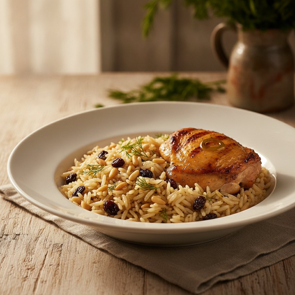 Rice with Currants and Pine Nuts (Dairy-Free)