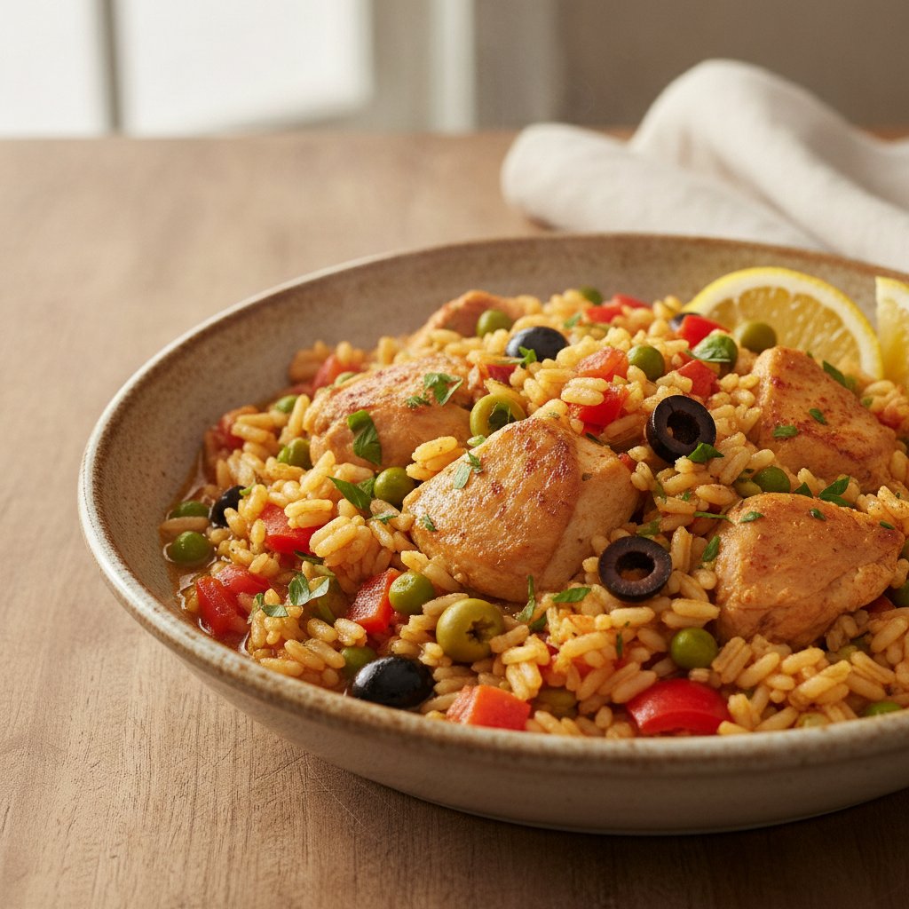 Spanish Chicken and Rice Stew (Low-Calorie)