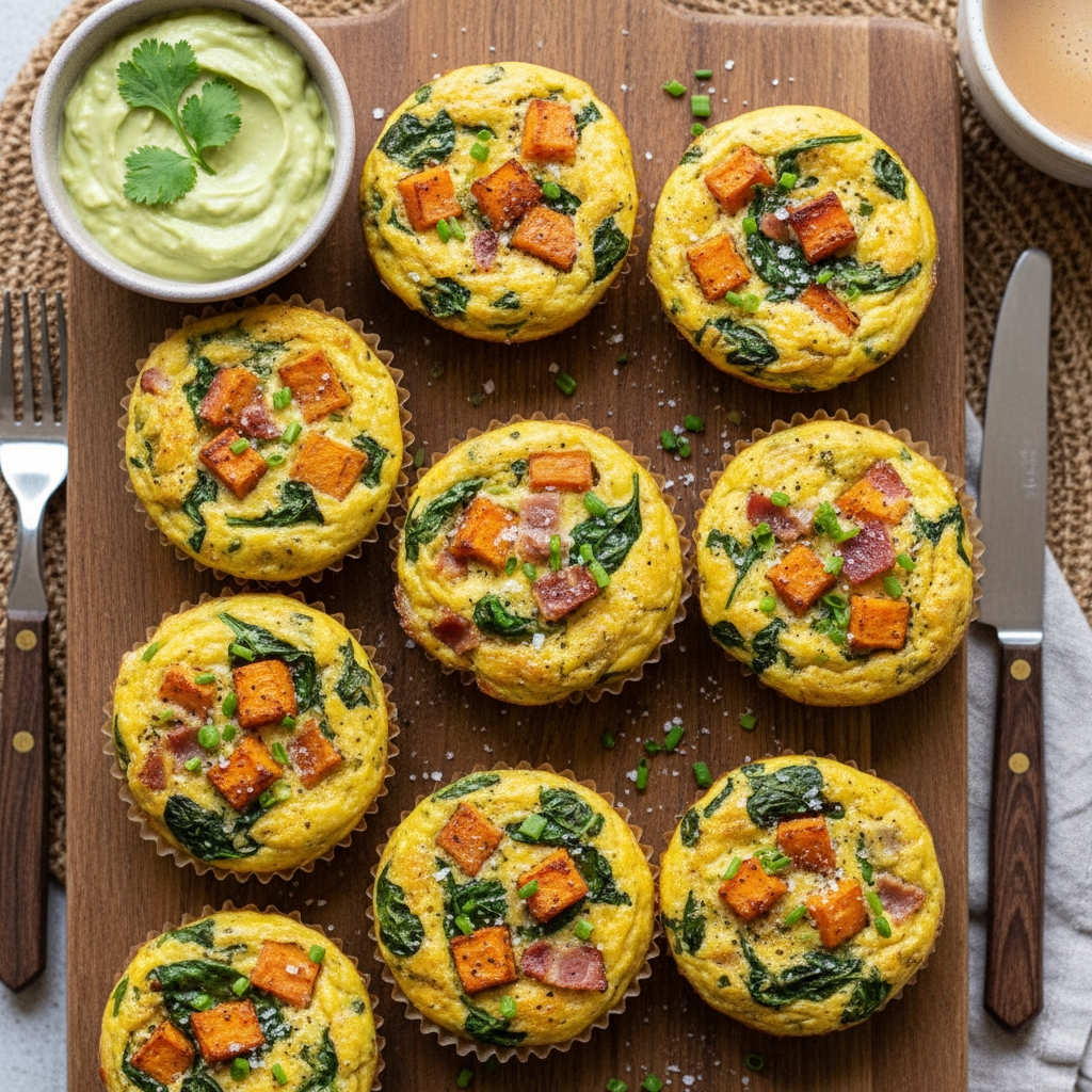 Paleo Sweet Potato Egg Frittata Bites