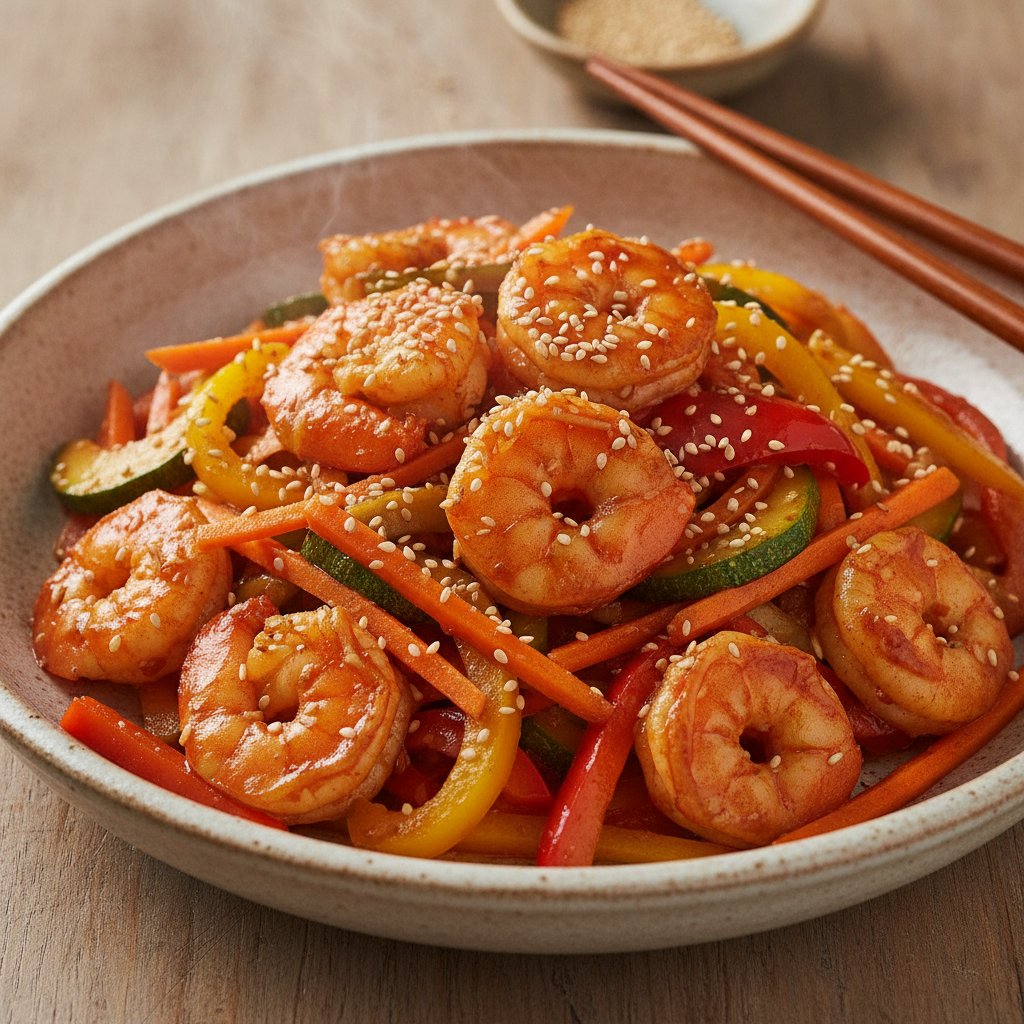 Stir-Fried Shrimp with Vegetables