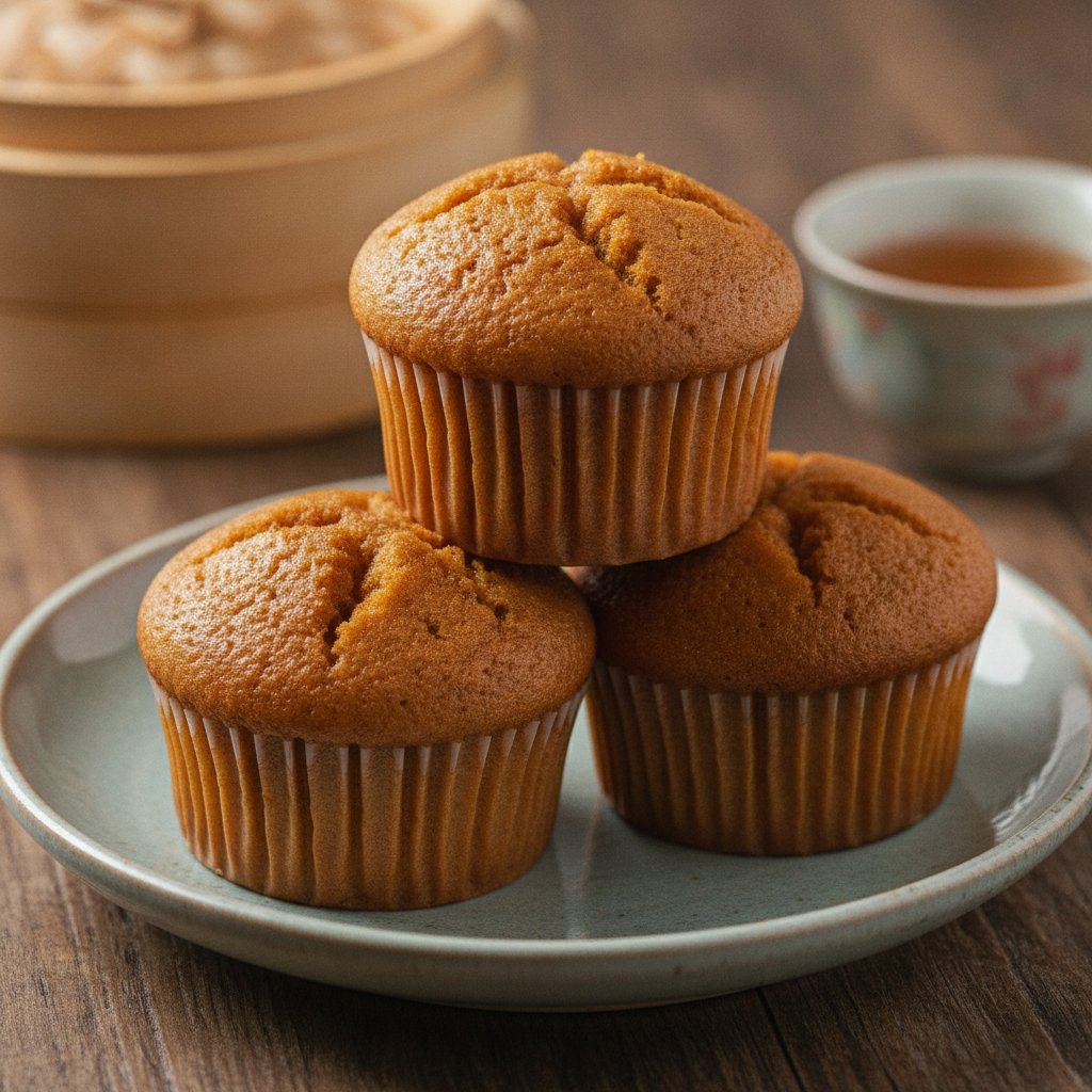 Chinese Steamed Sponge Cupcakes (Ma Lai Go Style)