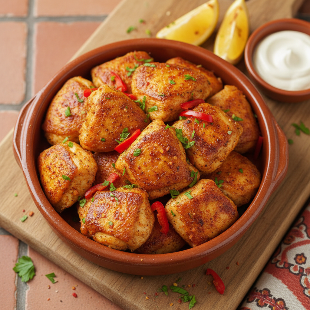Air Fryer Smoky Paprika Chicken Thigh Bites