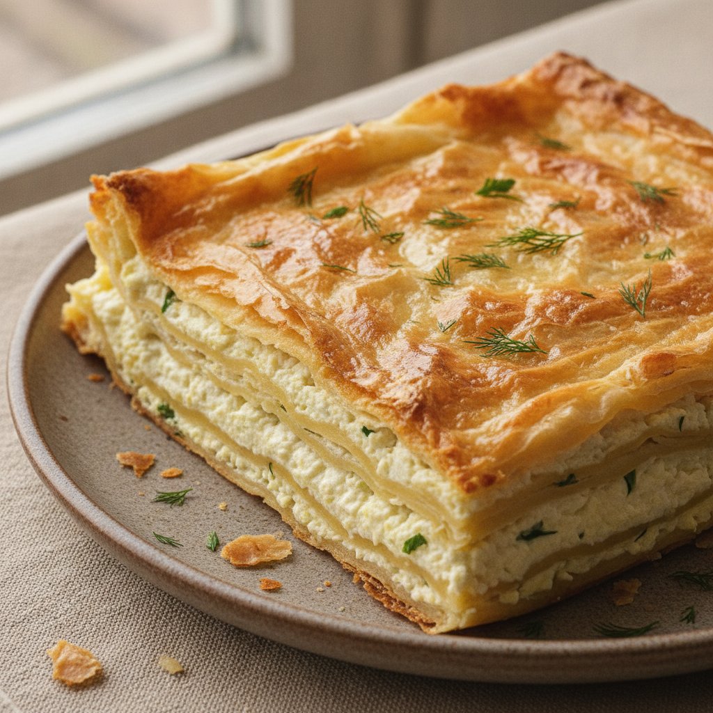 Layered Cheese Pastry Bake (Low-Calorie)