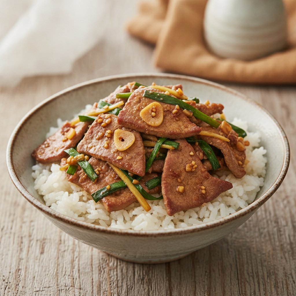 Garlic Chive Liver Stir Fry