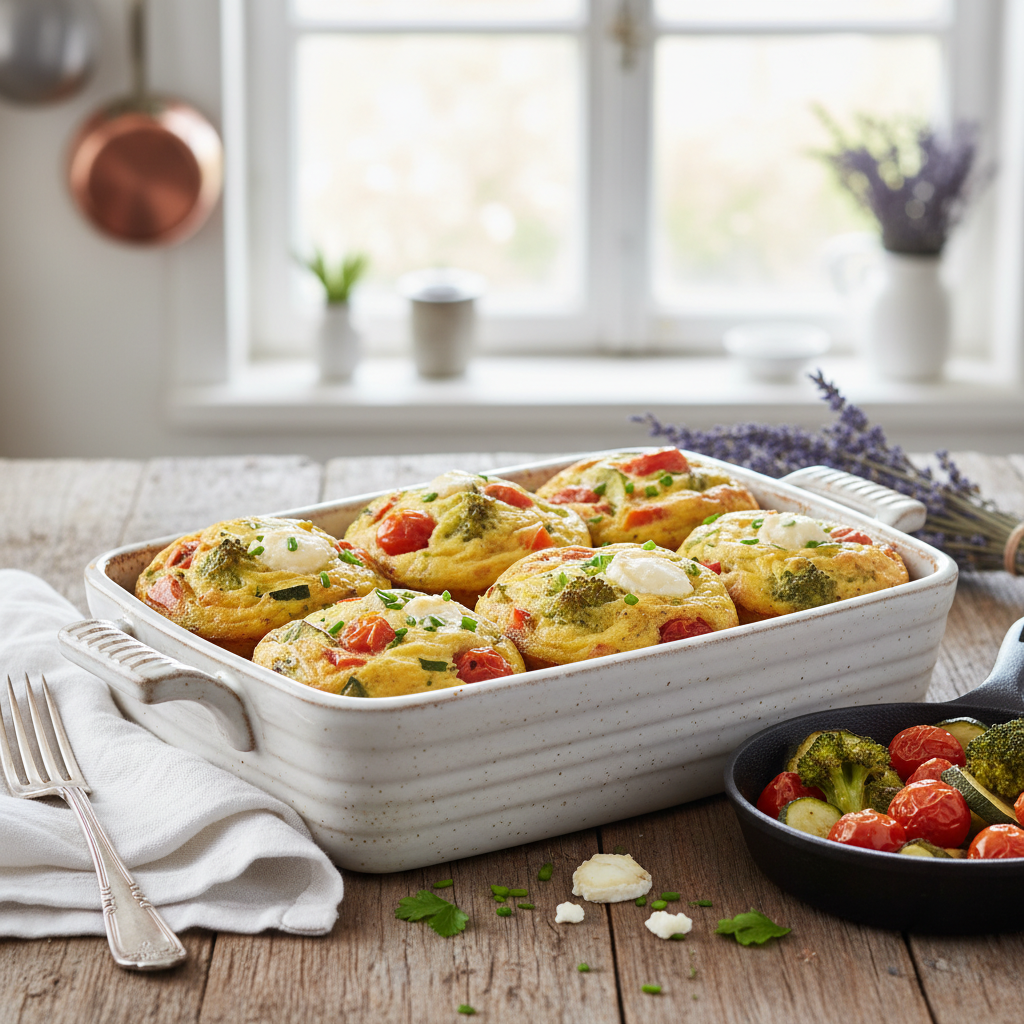 Whole30 Roasted Veg Egg Muffins