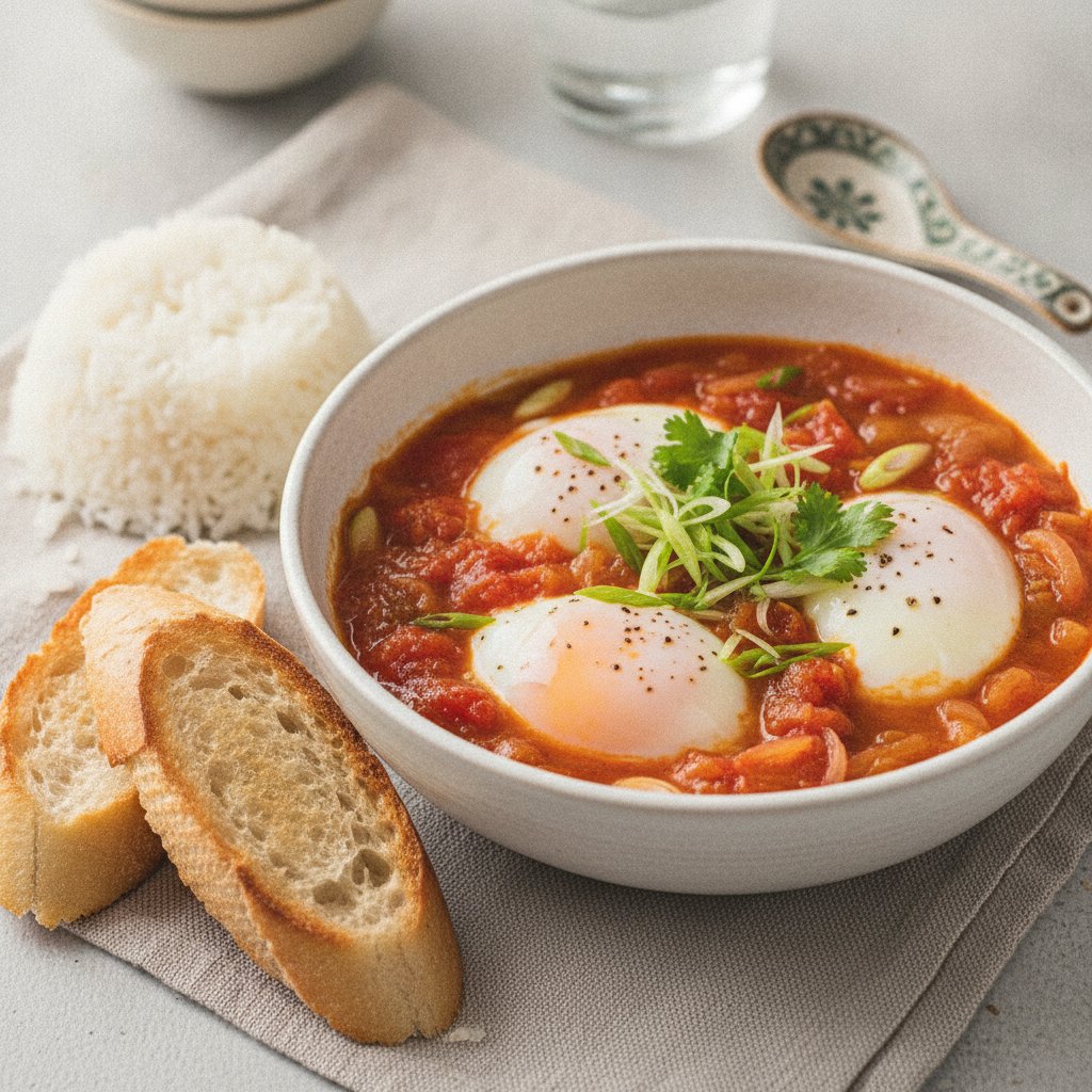 Tomato Stewed Eggs (Low-Calorie)