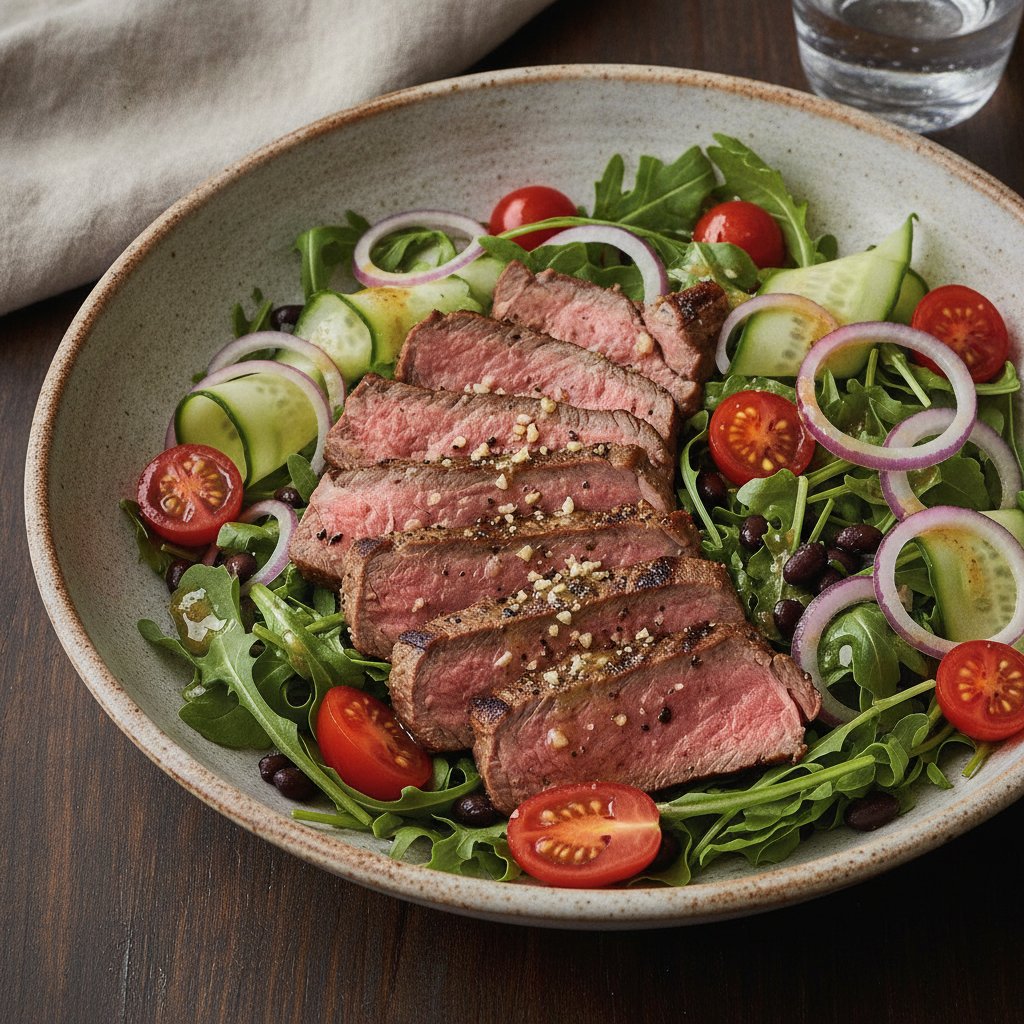 Steak Salad (Low-Chol)