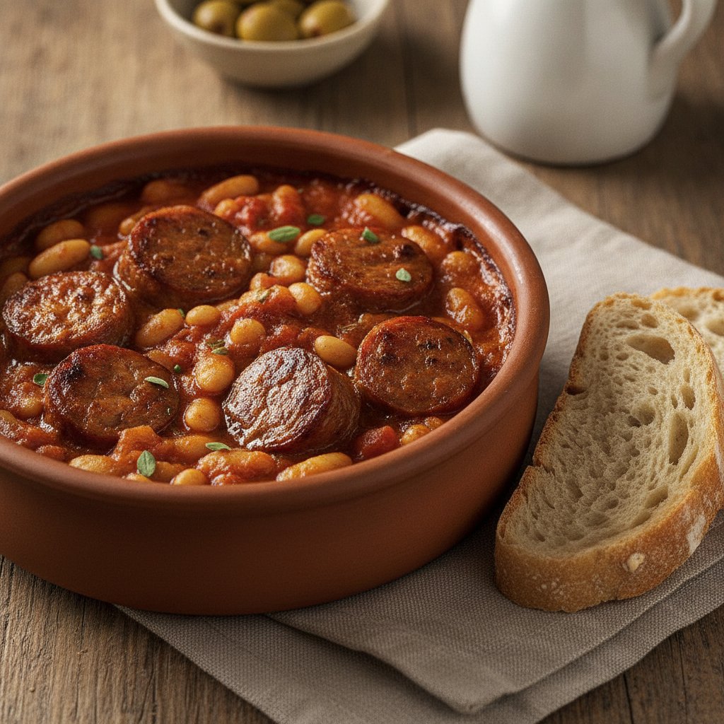 Baked Bean Stew with Sausage