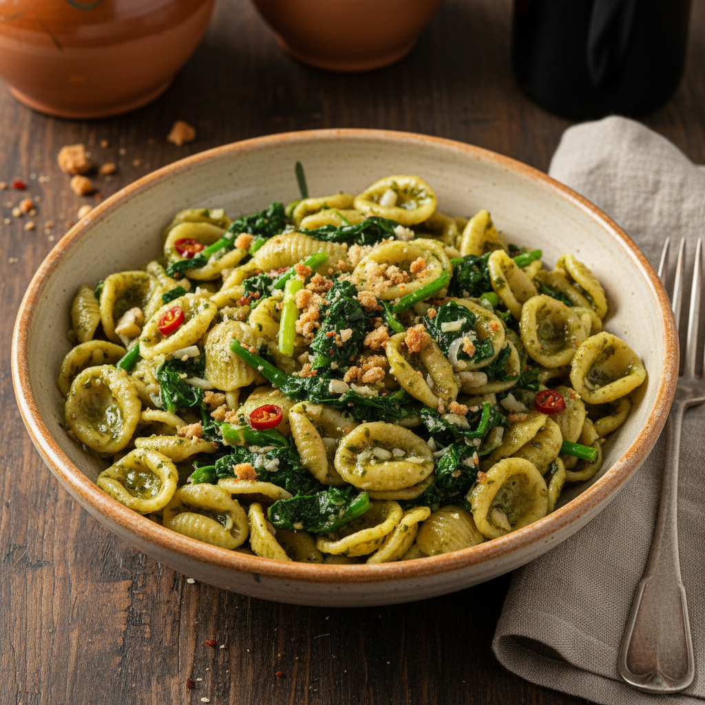 Orecchiette con Cime di Rapa Pugliese