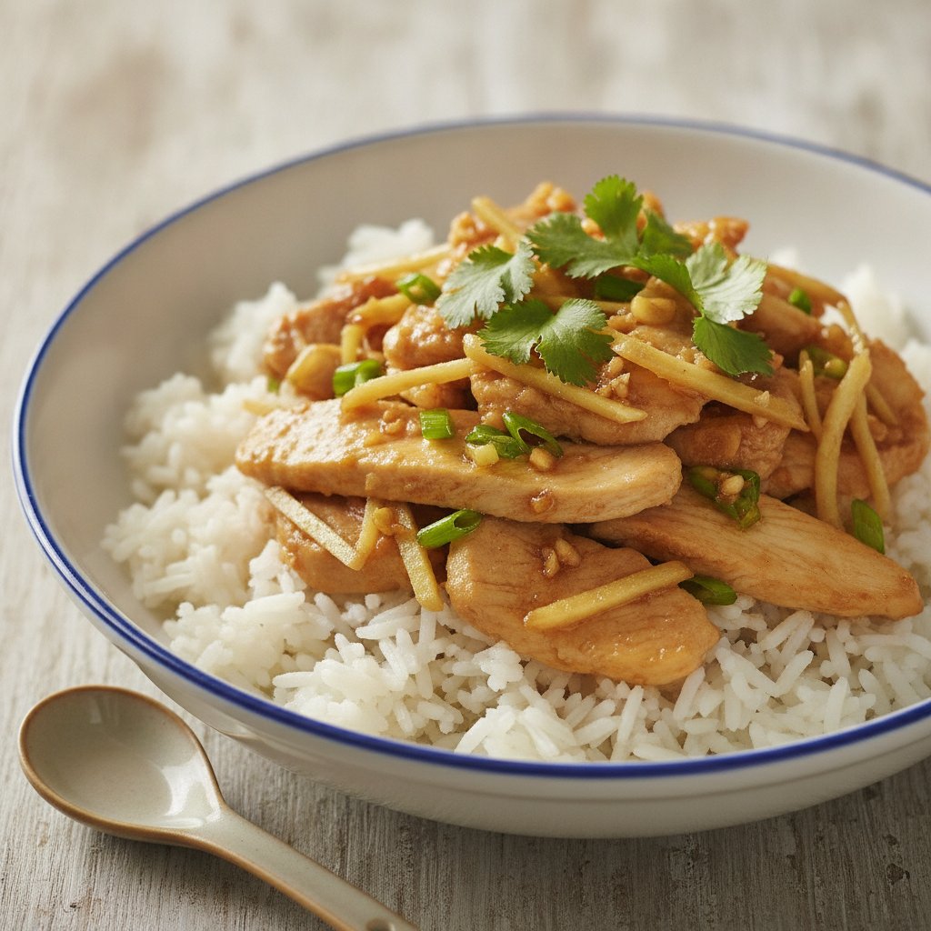 Ginger Chicken Stir Fry (Low-Chol)