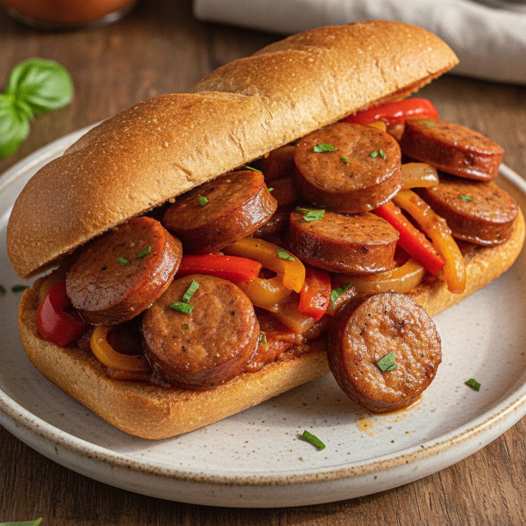 Sausage and Peppers Sandwich (Gluten-Free)