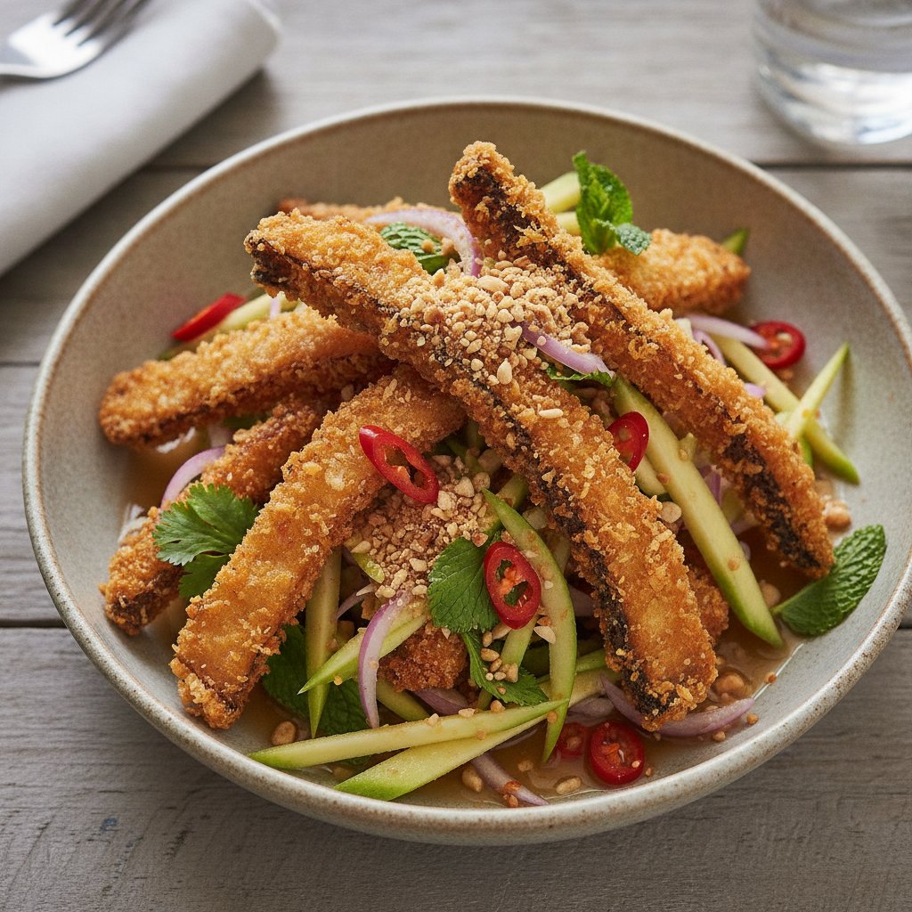 Crispy Catfish Salad