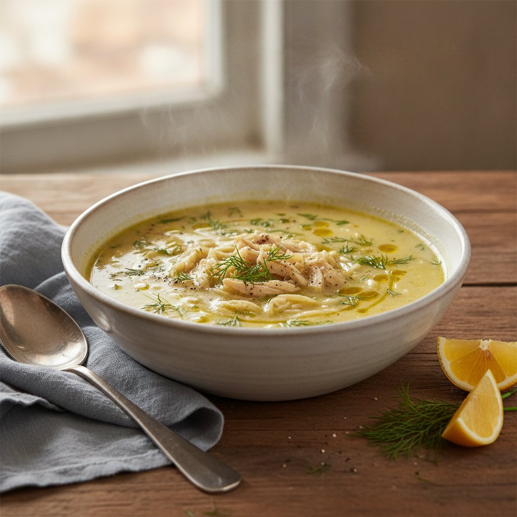 Lemon Chicken Egg Soup
