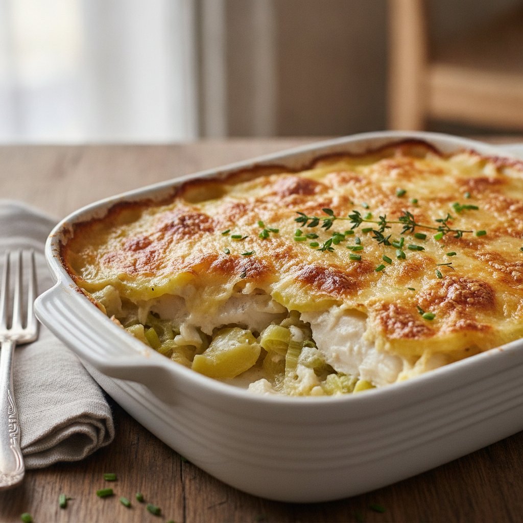 Baked Fish and Potato Casserole