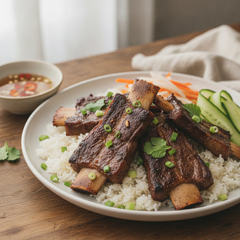 Rice with Grilled Beef Short Ribs