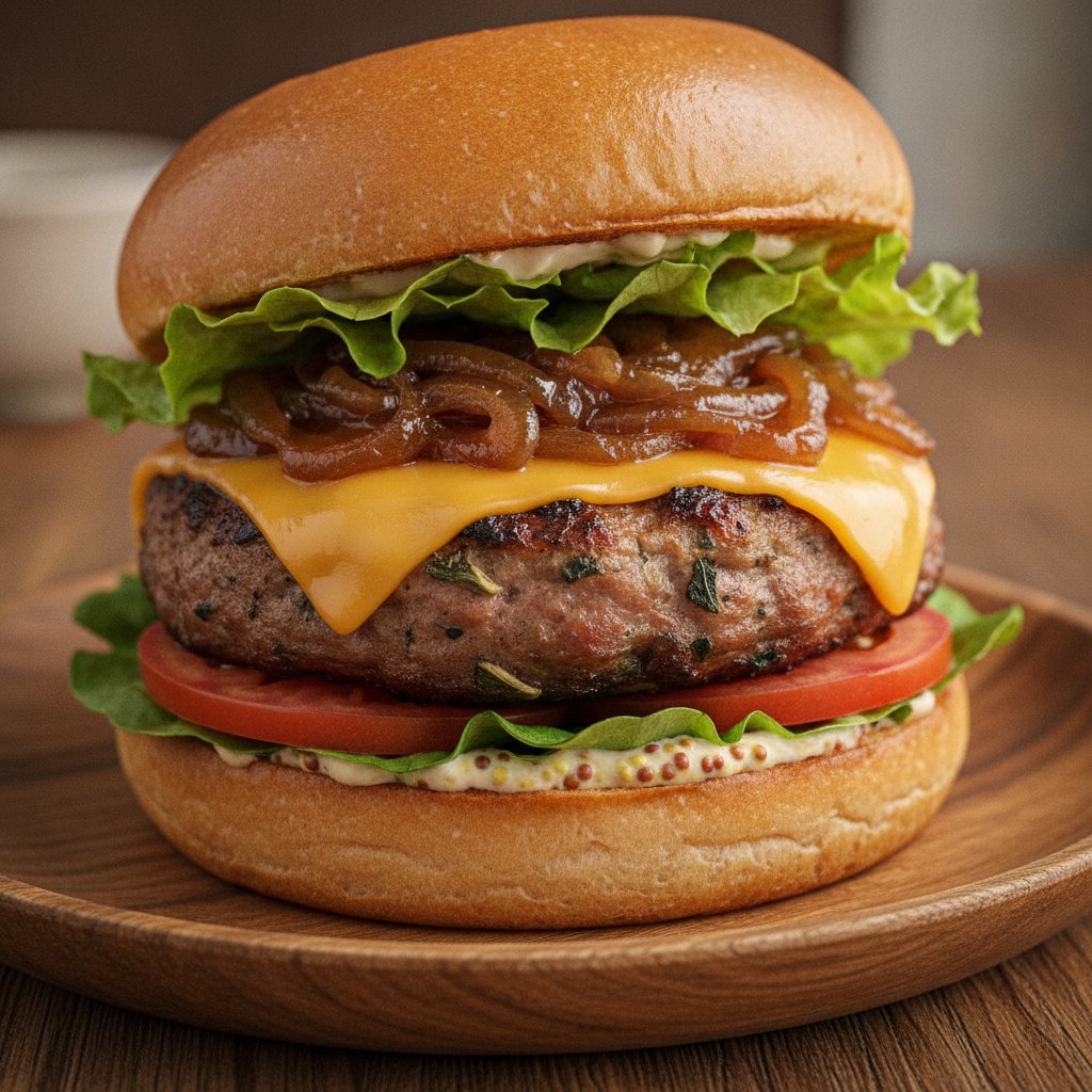Pork Sausage Burger